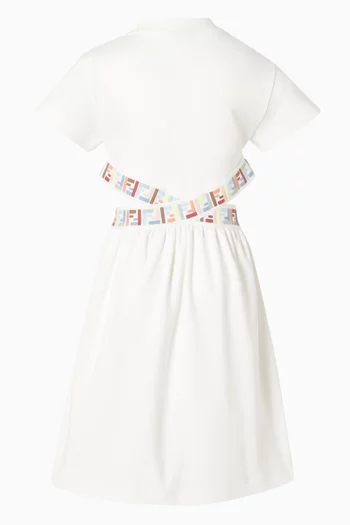 Cut-out Dress in Cotton