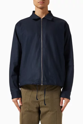 Loft Zip Shirt in Cotton-twill