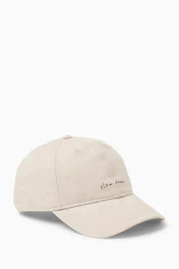 Slow Down Washed Cap in Organic Cotton