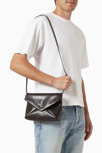 Cassandre Envelope Messenger Bag in Leather