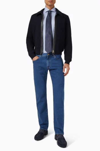 Solid Signature Oxford Shirt in Cotton