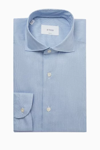 Solid Signature Oxford Shirt in Cotton
