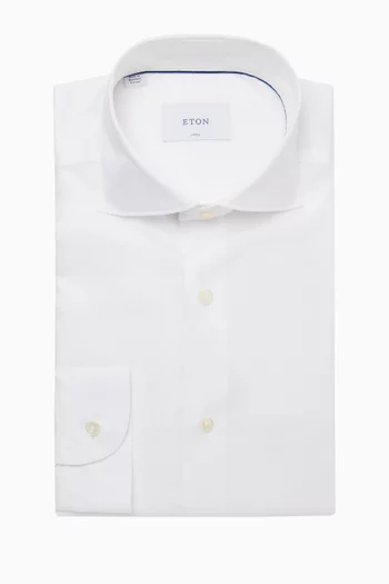 Solid Signature Oxford Shirt in Cotton