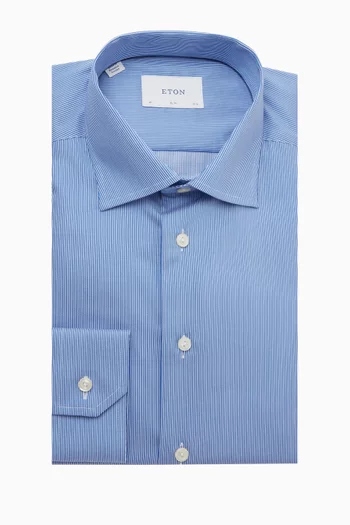 Striped  Shirt in Fine Twill
