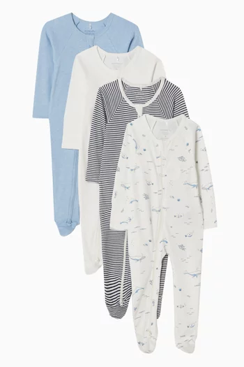 Zip Growsuit , Pack of 4