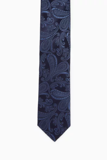 Paisley Woven Tie in Silk