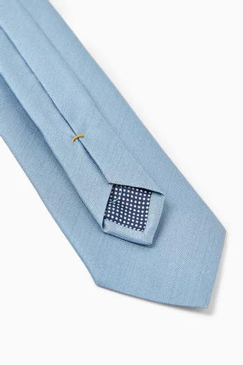 Woven Tie in Shantung Silk