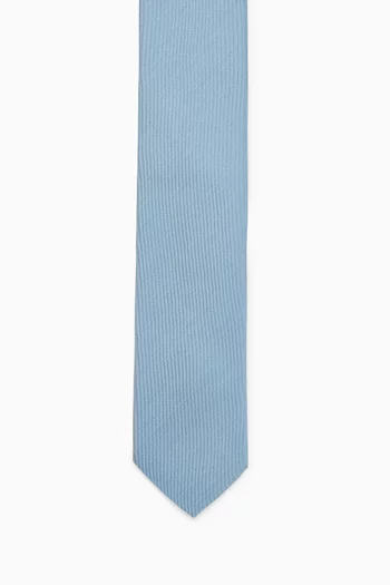Woven Tie in Shantung Silk