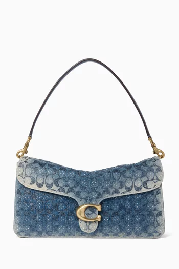 Tabby 36 Shoulder Bag in Signature Denim