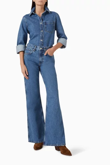 Wyatt Bootcut Jeans in Denim
