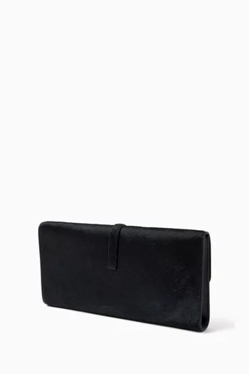 Simone Clutch Bag in Pony-effect Leather