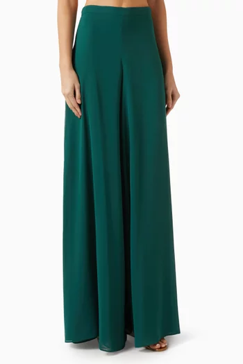 Wide-leg Pants in Georgette