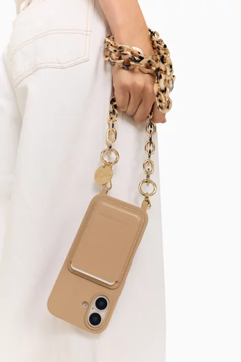 Cassy Long Phone Chain in Resin, 120cm