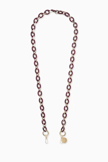 Cassy Long Phone Chain in Resin, 120cm