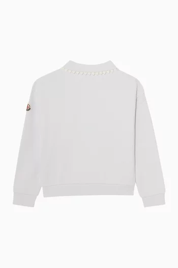 Polo Collar Sweatshirt