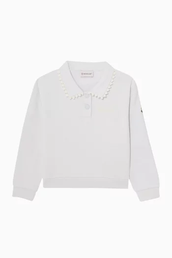 Polo Collar Sweatshirt
