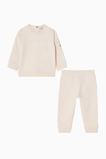 Logo Knit Tracksuit Set in Cotton