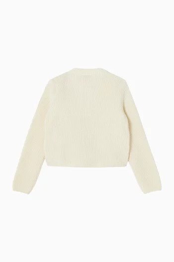 Padded Cardigan in Wool & Cashmere