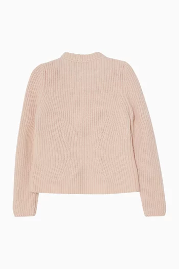 Padded Cardigan in Wool & Cashmere