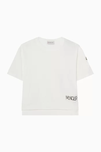 Logo T-shirt in Cotton-blend
