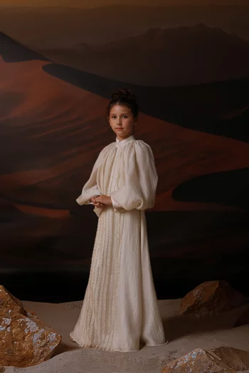 Puff Sleeves Zeno Maxi Dress