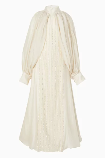 Puff Sleeves Zeno Maxi Dress