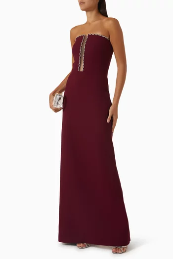 Derev Crystal-trim Strapless Dress