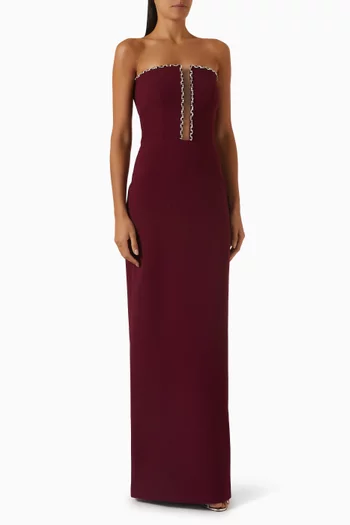 Derev Crystal-trim Strapless Dress