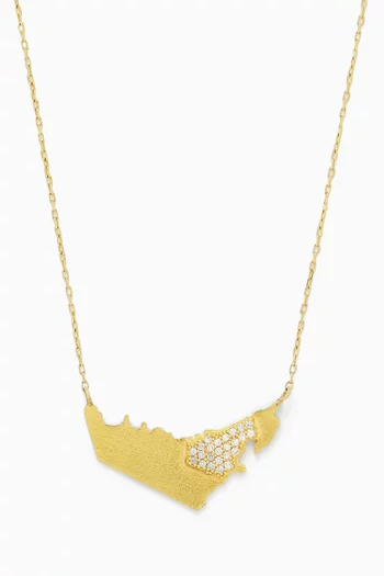For the Love of Dubai Diamond Necklace in 18kt Gold