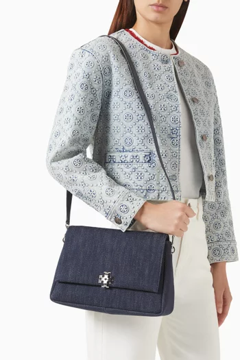 Charlie Shoulder Bag in Denim
