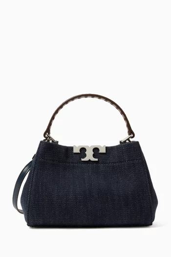 Mini Eleanor Satchel in Denim