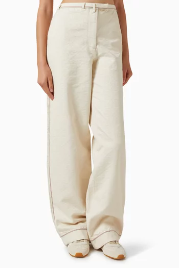 T Monogram Pants in Denim