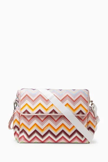 Zigzag Printed Diaper Bag