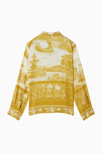 The Grotto Gold Kids Shirt in Silk-twill