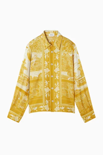 The Grotto Gold Kids Shirt in Silk-twill