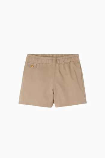 Shorts in Cotton Gabardine