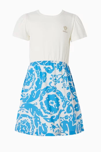 Embroidered Logo Barocco Dress