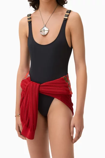 Buckle One-piece Swimsuit
