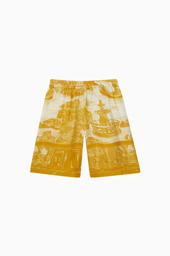 Barocco Shorts in Silk Twill