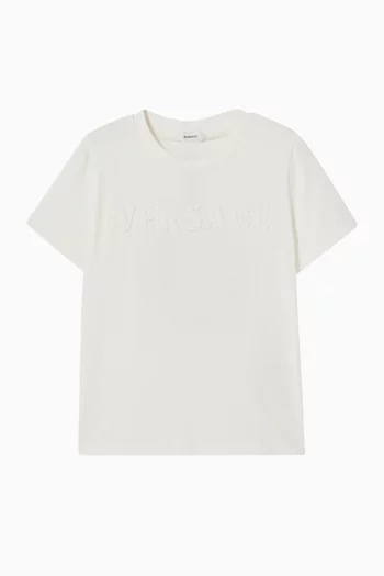 Embroidered Logo T-shirt in Cotton Jersey