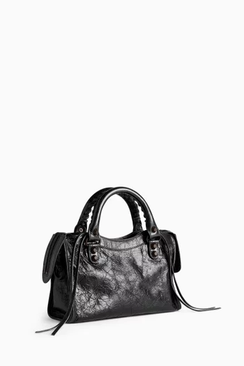 Mini Le City Top-handle Bag in Leather