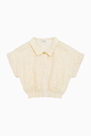 Textured Shirt in Cotton
