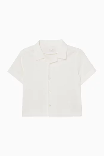 Micro Greca Stripes Shirt in Cotton