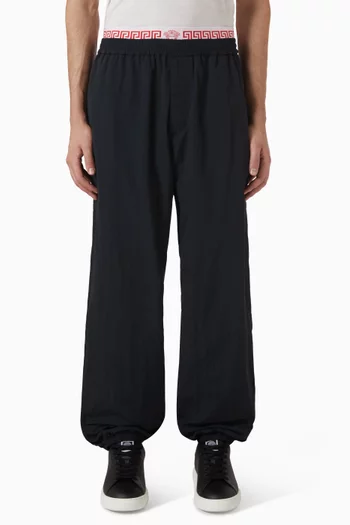Greca Waistband Sweatpants in Nylon