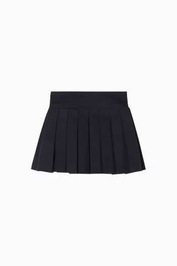 Pleated Skirt in Gabardine