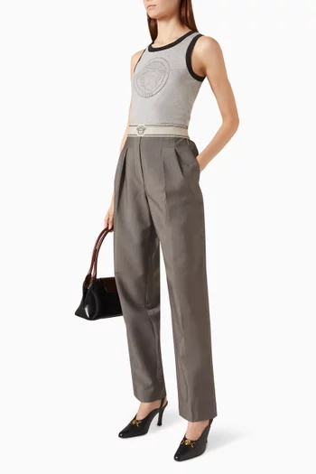 Wide-leg fit in Wool Mohair