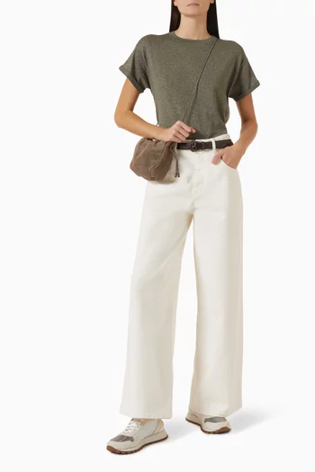 Sparkling T-shirt in Cashmere-silk