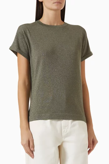 Sparkling T-shirt in Cashmere-silk