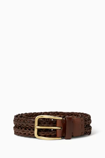 Belt in Braided Calfskin
