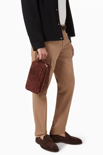 حقيبة مستحضرات العناية الشخصية بسحّابين شمواه